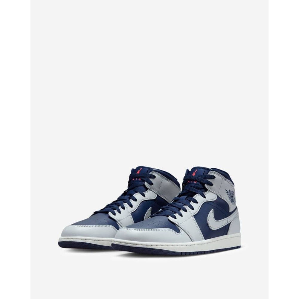 Air Jordan 1 Mid Blue Void Sail Wolf Grey DQ8426-403 Mens Size 11